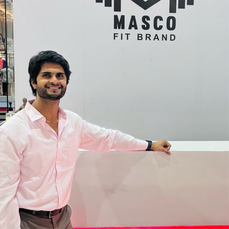 MASCO Fit Brand training floor; replace with founder one portrait